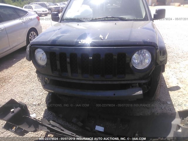 1C4NJPBA1ED539695 - 2014 JEEP PATRIOT SPORT BLACK photo 6