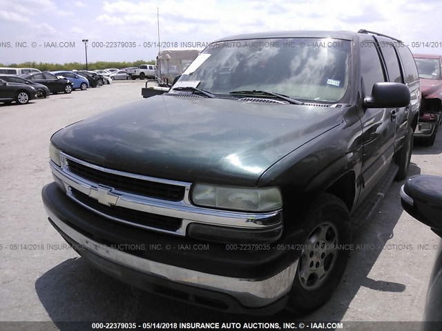 1GNEC16Z14R291786 - 2004 CHEVROLET SUBURBAN C1500 GREEN photo 2