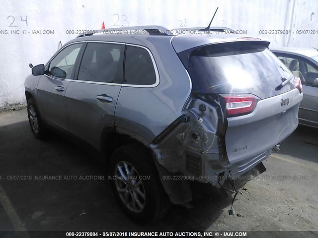 1C4PJMCS6EW317253 - 2014 JEEP CHEROKEE LATITUDE GRAY photo 3