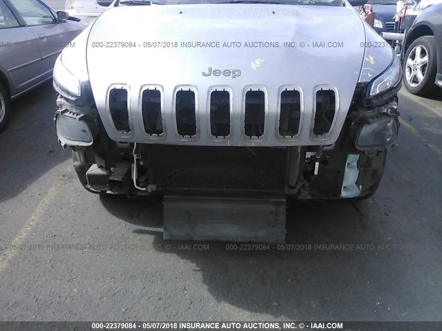 1C4PJMCS6EW317253 - 2014 JEEP CHEROKEE LATITUDE GRAY photo 6