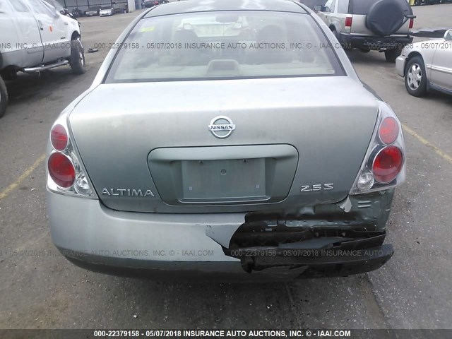 1N4AL11D36C123985 - 2006 NISSAN ALTIMA S/SL GREEN photo 6