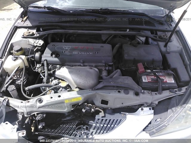 4T1CE38P56U732168 - 2006 TOYOTA CAMRY SOLARA SE/SLE ვერცხლისფერი ფოტო 10