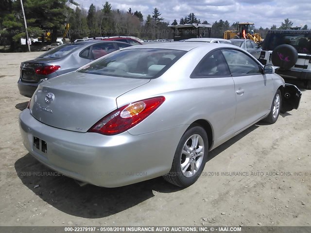 4T1CE38P56U732168 - 2006 TOYOTA CAMRY SOLARA SE/SLE ვერცხლისფერი ფოტო 4