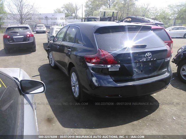 4T3BA3BB6DU041644 - 2013 TOYOTA VENZA LE/XLE BLACK photo 3