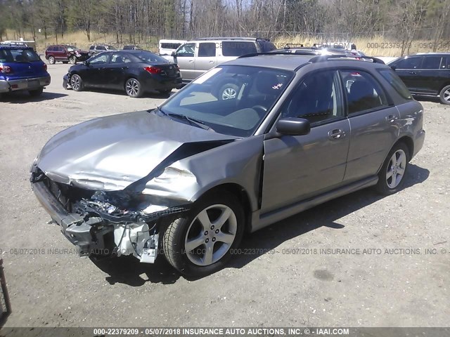 JF1GG67676H806943 - 2006 SUBARU IMPREZA 2.5I SPORTS WAGON GRAY photo 2