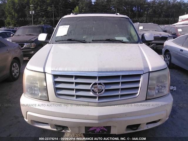 1GYEC63T23R298325 - 2003 CADILLAC ESCALADE LUXURY თეთრი ფოტო 6