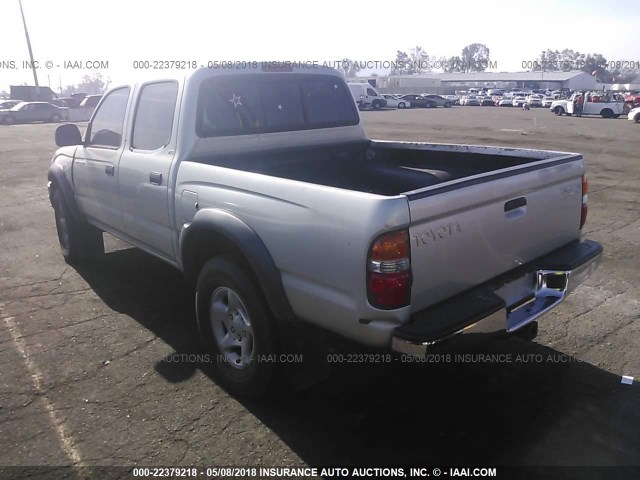 5TEGN92N64Z382456 - 2004 TOYOTA TACOMA DOUBLE CAB PRERUNNER GRAY photo 3
