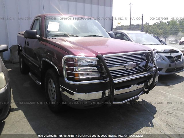 1GCEK14T94Z128281 - 2004 CHEVROLET SILVERADO K1500 RED photo 1