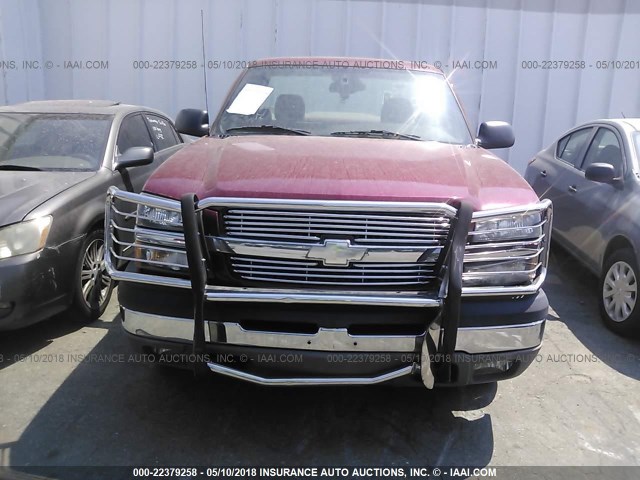 1GCEK14T94Z128281 - 2004 CHEVROLET SILVERADO K1500 RED photo 6