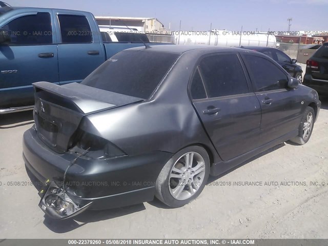 JA3AJ66F96U005083 - 2006 MITSUBISHI LANCER RALLIART GRAY photo 4