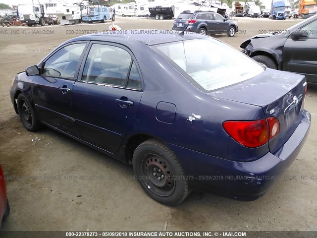 JTDBR32E830040498 - 2003 TOYOTA COROLLA CE/LE BLUE photo 3