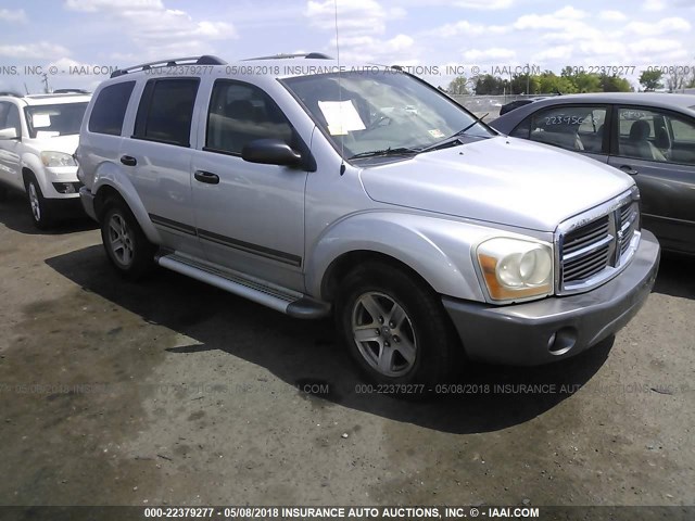 1D4HB48N45F617400 - 2005 DODGE DURANGO SLT SILVER photo 1