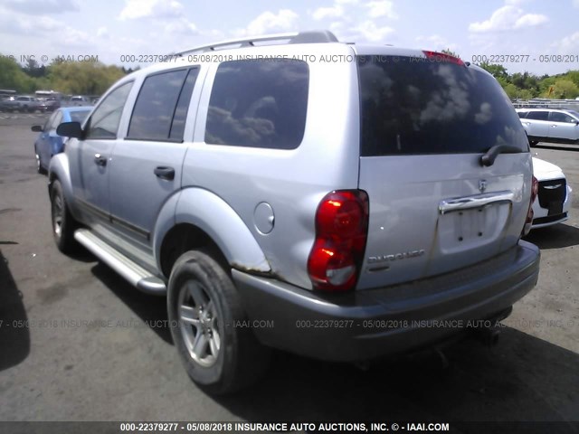 1D4HB48N45F617400 - 2005 DODGE DURANGO SLT SILVER photo 3