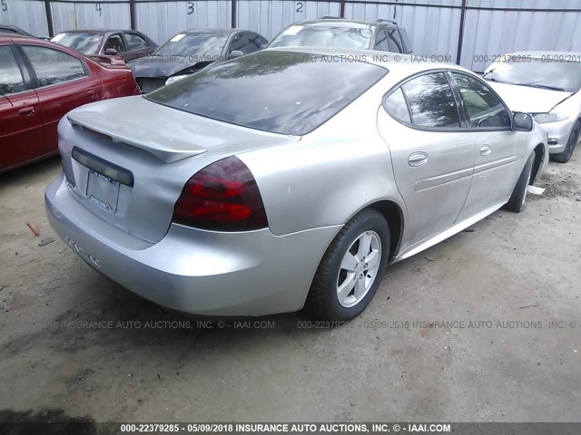 2G2WP552X61285501 - 2006 PONTIAC GRAND PRIX SILVER photo 4