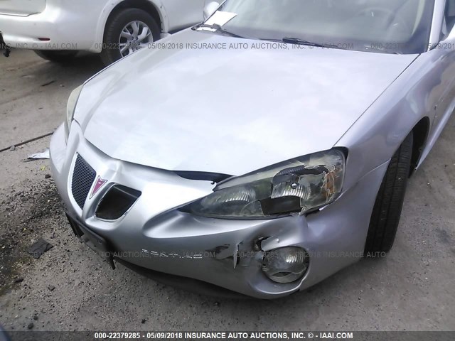 2G2WP552X61285501 - 2006 PONTIAC GRAND PRIX SILVER photo 6