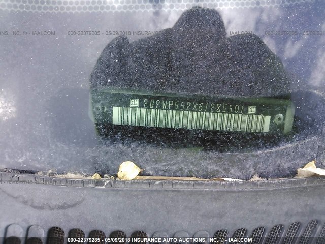 2G2WP552X61285501 - 2006 PONTIAC GRAND PRIX SILVER photo 9