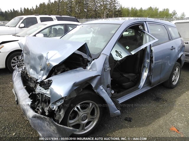 2T1KR32E26C589348 - 2006 TOYOTA COROLLA MATRIX XR BLUE photo 2