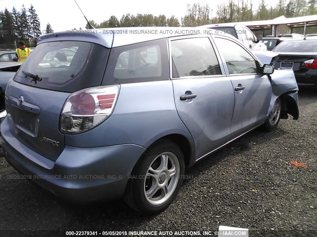 2T1KR32E26C589348 - 2006 TOYOTA COROLLA MATRIX XR BLUE photo 4