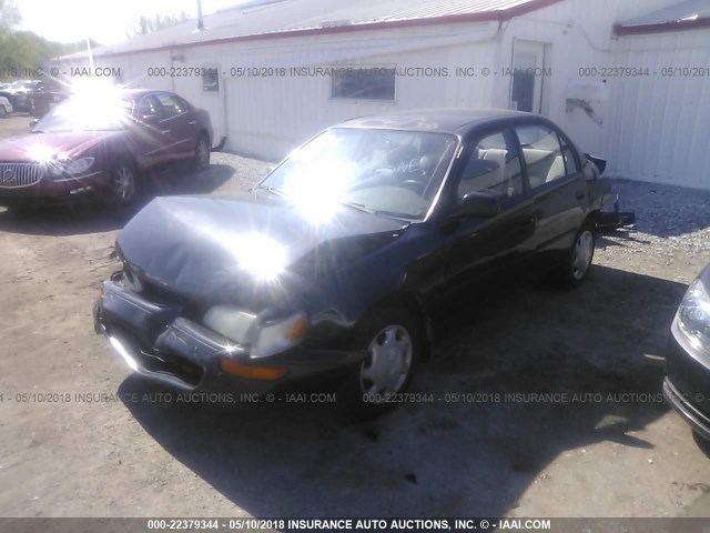 1NXBB02E2VZ576258 - 1997 TOYOTA COROLLA DX BLACK photo 2