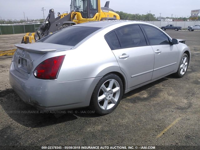 1N4BA41E36C857823 - 2006 NISSAN MAXIMA SE/SL SILVER photo 4