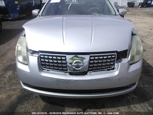 1N4BA41E36C857823 - 2006 NISSAN MAXIMA SE/SL SILVER photo 6