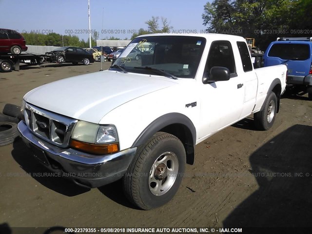 1FTZR15VXYTA40393 - 2000 FORD RANGER SUPER CAB WHITE photo 2