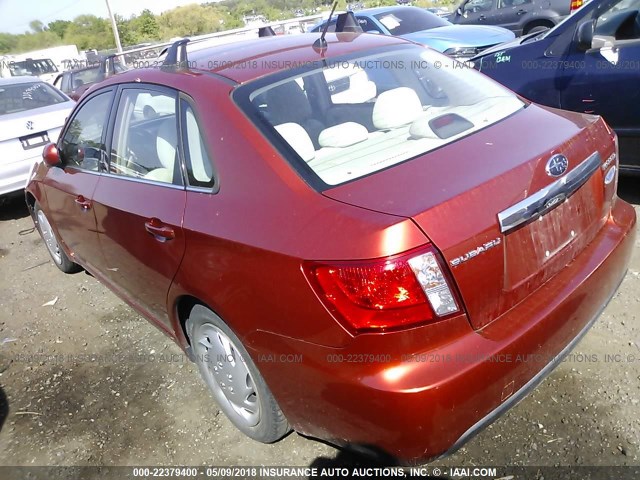 JF1GE61649H505629 - 2009 SUBARU IMPREZA 2.5I ORANGE photo 3