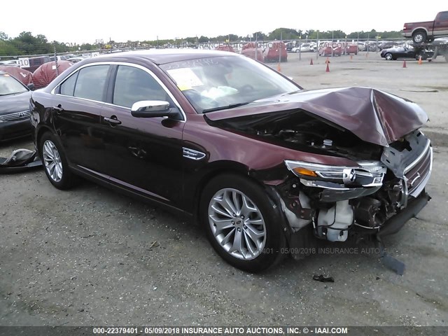 1FAHP2F83FG103443 - 2015 FORD TAURUS LIMITED RED photo 1