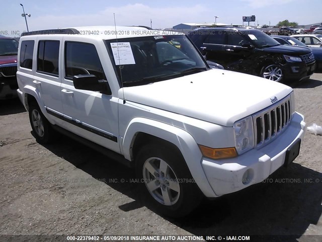 1J8HH48K38C195006 - 2008 JEEP COMMANDER SPORT თეთრი ფოტო 1