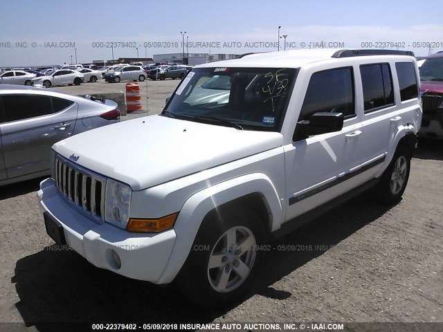 1J8HH48K38C195006 - 2008 JEEP COMMANDER SPORT თეთრი ფოტო 2