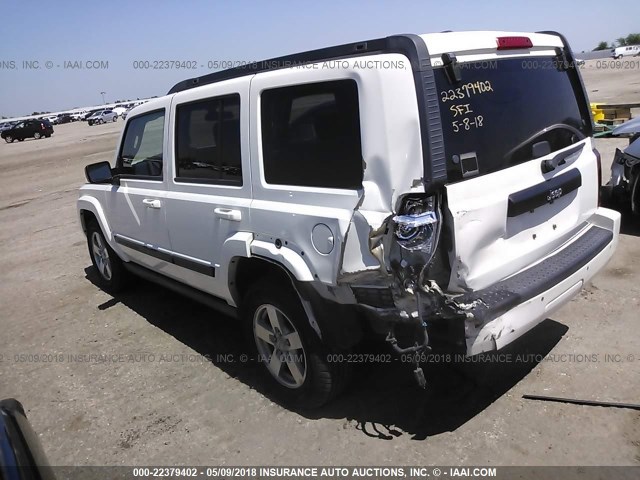 1J8HH48K38C195006 - 2008 JEEP COMMANDER SPORT WHITE photo 3