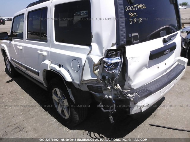 1J8HH48K38C195006 - 2008 JEEP COMMANDER SPORT WHITE photo 6