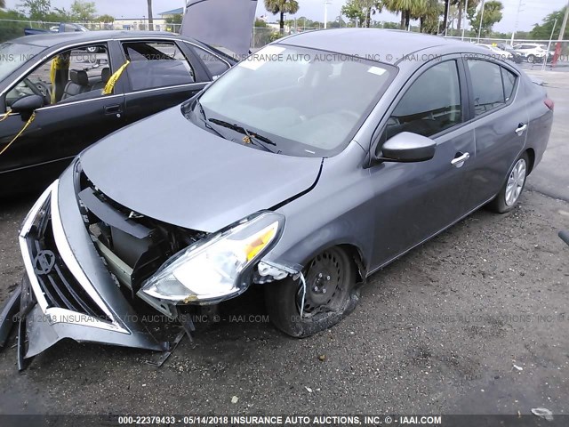 3N1CN7AP6GL875988 - 2016 NISSAN VERSA S/S PLUS/SV/SL GRAY photo 2