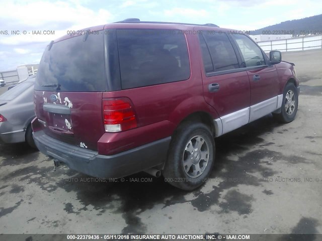 1FMPU16L04LA89157 - 2004 FORD EXPEDITION XLT წითელი ფოტო 4