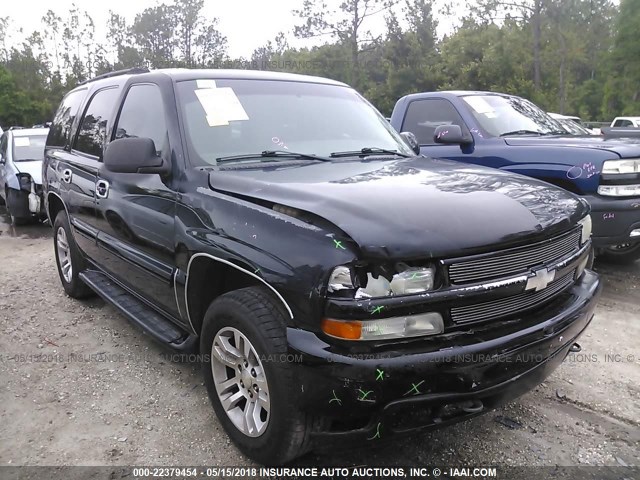 1GNEC13T91R132381 - 2001 CHEVROLET TAHOE C1500 BLACK photo 1