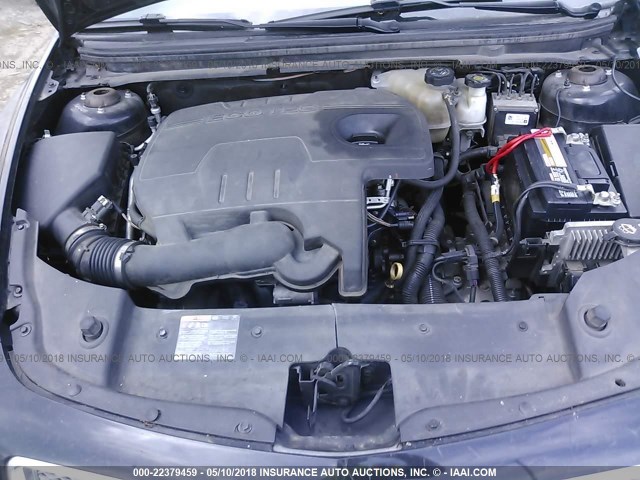 1G1ZE5E10BF350549 - 2011 CHEVROLET MALIBU LTZ BLACK photo 10