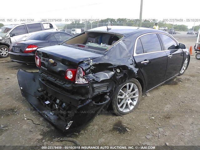 1G1ZE5E10BF350549 - 2011 CHEVROLET MALIBU LTZ BLACK photo 4