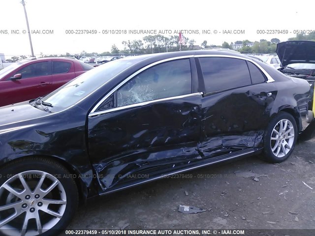 1G1ZE5E10BF350549 - 2011 CHEVROLET MALIBU LTZ BLACK photo 6