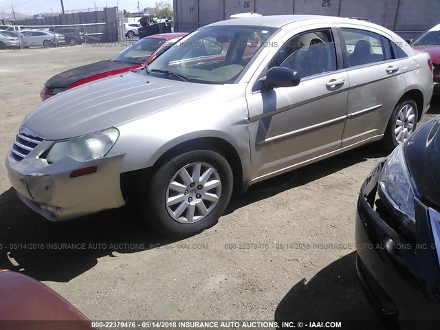 1C3LC46K98N186001 - 2008 CHRYSLER SEBRING LX GOLD photo 2