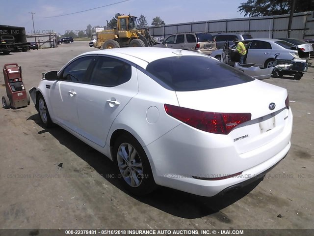 5XXGN4A71DG191676 - 2013 KIA OPTIMA EX WHITE photo 3