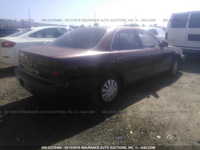 JT2BG12K2T0416072 - 1996 TOYOTA CAMRY DX/LE/XLE BURGUNDY photo 4