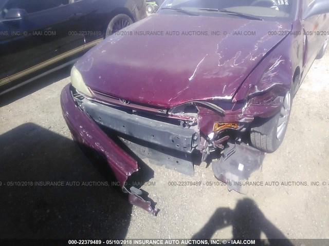 JT2BG12K2T0416072 - 1996 TOYOTA CAMRY DX/LE/XLE BURGUNDY photo 6