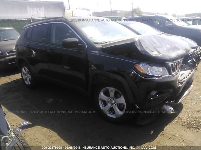 3C4NJDBB1HT640273 - 2017 JEEP COMPASS LATITUDE 黑色 照片 1