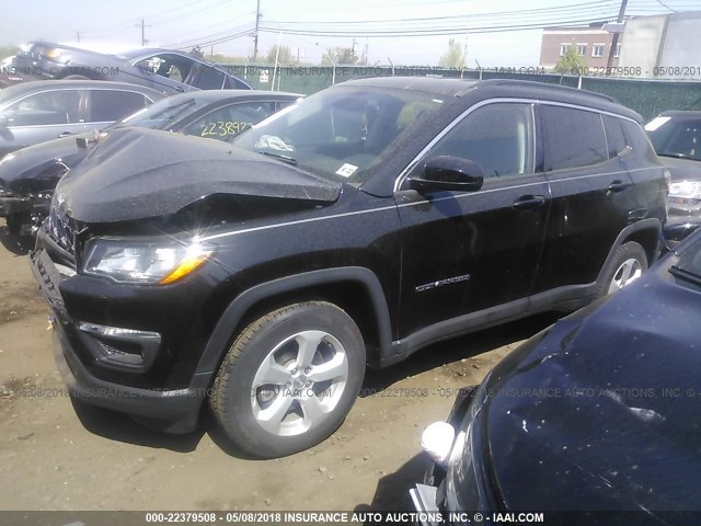 3C4NJDBB1HT640273 - 2017 JEEP COMPASS LATITUDE 黑色 照片 2