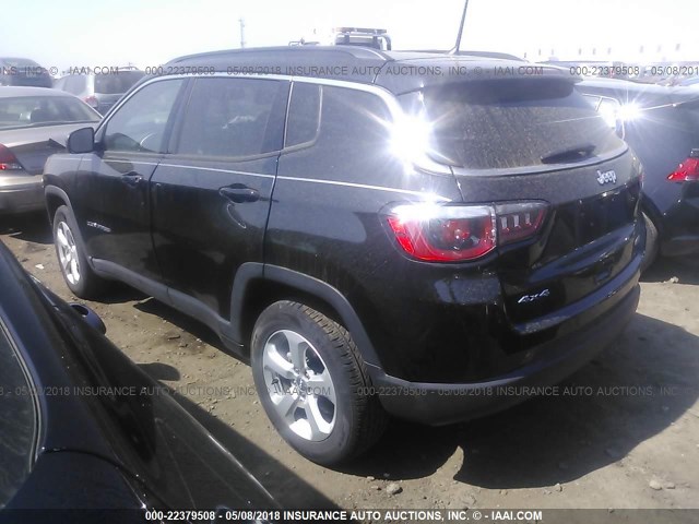 3C4NJDBB1HT640273 - 2017 JEEP COMPASS LATITUDE 黑色 照片 3