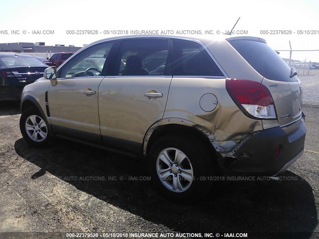3GSDL43N78S514282 - 2008 SATURN VUE XE GOLD photo 3