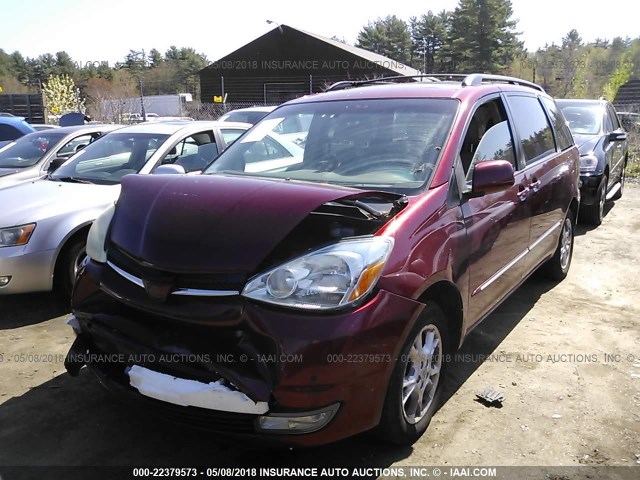 5TDBA22C05S036283 - 2005 TOYOTA SIENNA XLE/XLE LIMITED MAROON photo 2