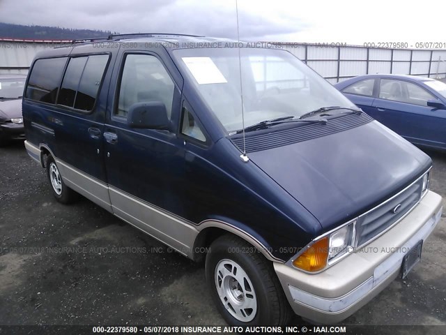 1FMDA41X9LZB79152 - 1990 FORD AEROSTAR BLUE photo 1