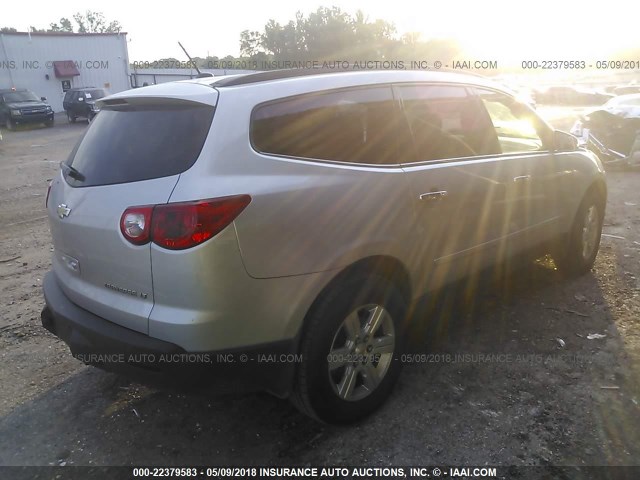 1GNKRGED5CJ176048 - 2012 CHEVROLET TRAVERSE LT SILVER photo 4