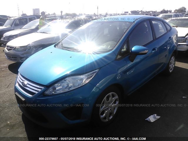 3FADP4BJ6DM194889 - 2013 FORD FIESTA SE BLUE photo 2